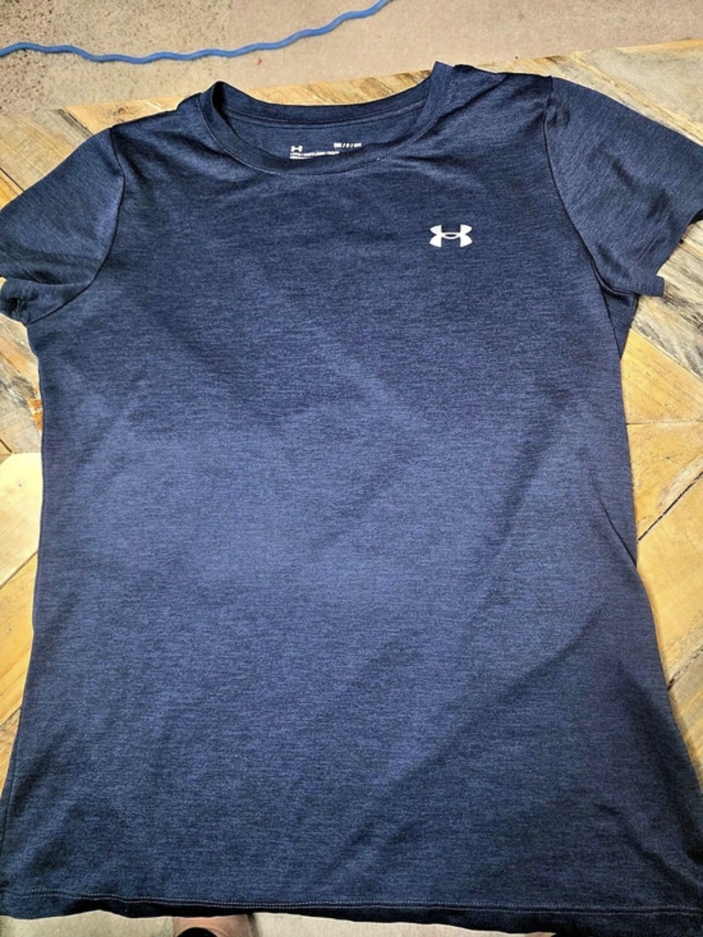 Under Armour Women's HeatGear Loose Short Sleeve T-Shirt Blue Small